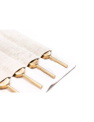 Tuning Fork Chakra Set incl. pouch - brass