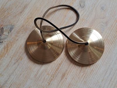 Tingsha's brons groot ± 93mm - blank