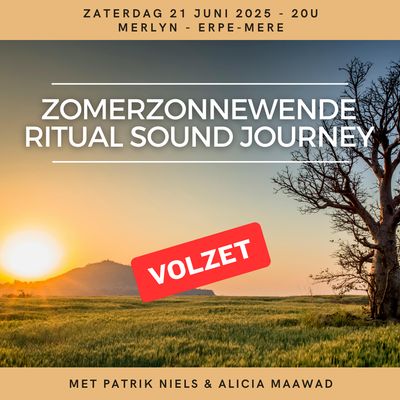 "Zomerzonnewende Ritual Sound Journey" - zaterdag 21 juni 2025 - 20u