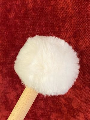 Drumklopper lamswol Ø 5cm - lengte 38cm