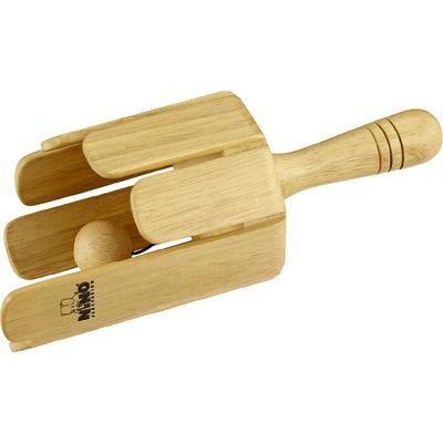 Houten roertrommel met balletje