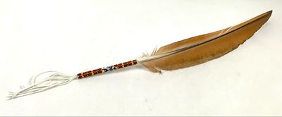 Smudge feather - Peacock