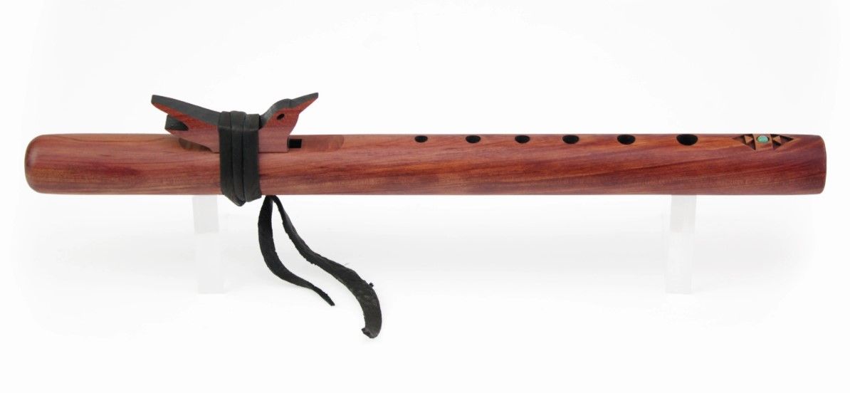 Pocket Flute - G - Aromatic Cedar with Turquoise Pocket Flute - G - Aromatic Cedar with Turquoise