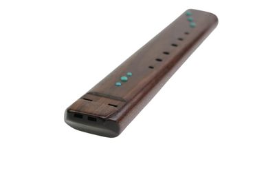 Nova dubbele fluit - F# - Walnut &amp; Turquoise
