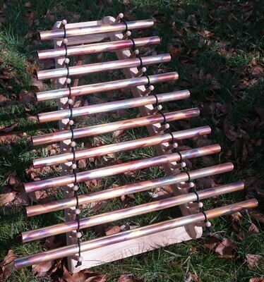 Tube Chimes medium - C# Raga Hansadwani - a=432Hz