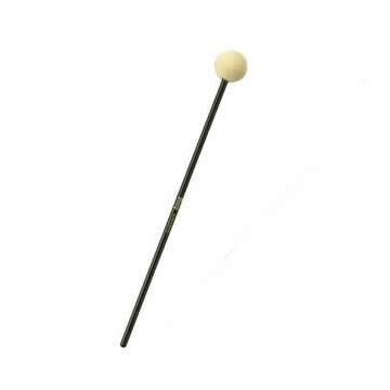 Klankschaalklopper vilt - wit - Ø 3cm/L 30cm