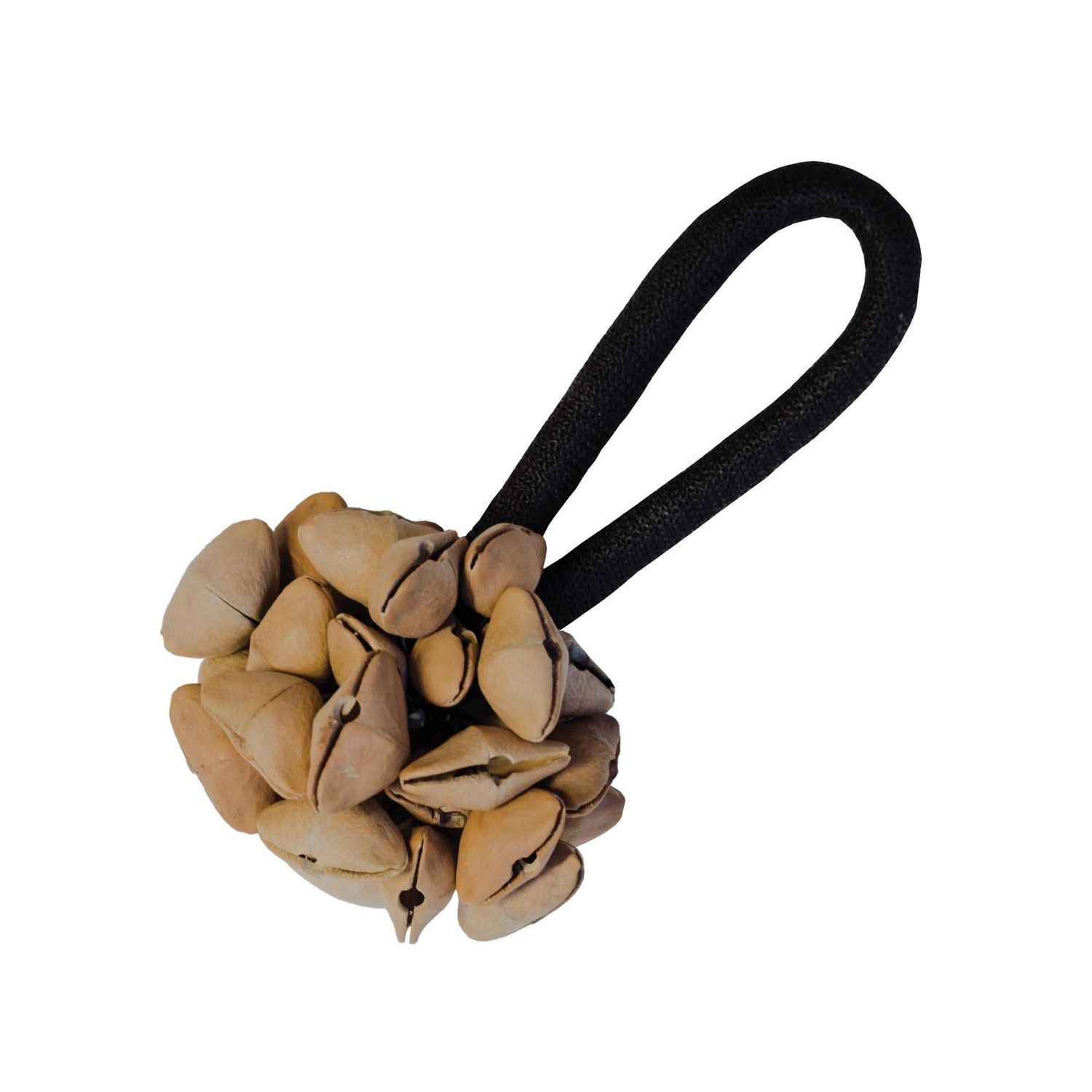 Seedpod rattle with handle - Tobillera / Kenari seeds