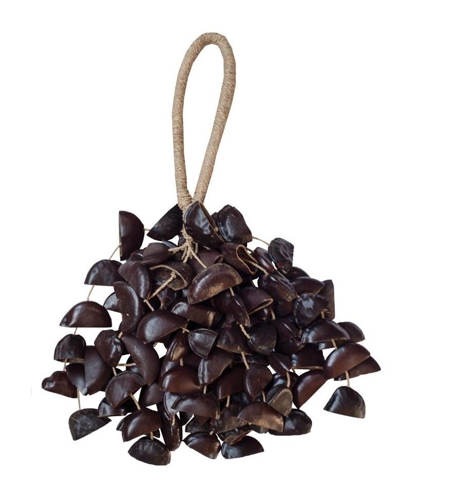 Seedpod rattle XXL with handle - Entada seeds Seedpod rattle XXL with handle - Entada seeds