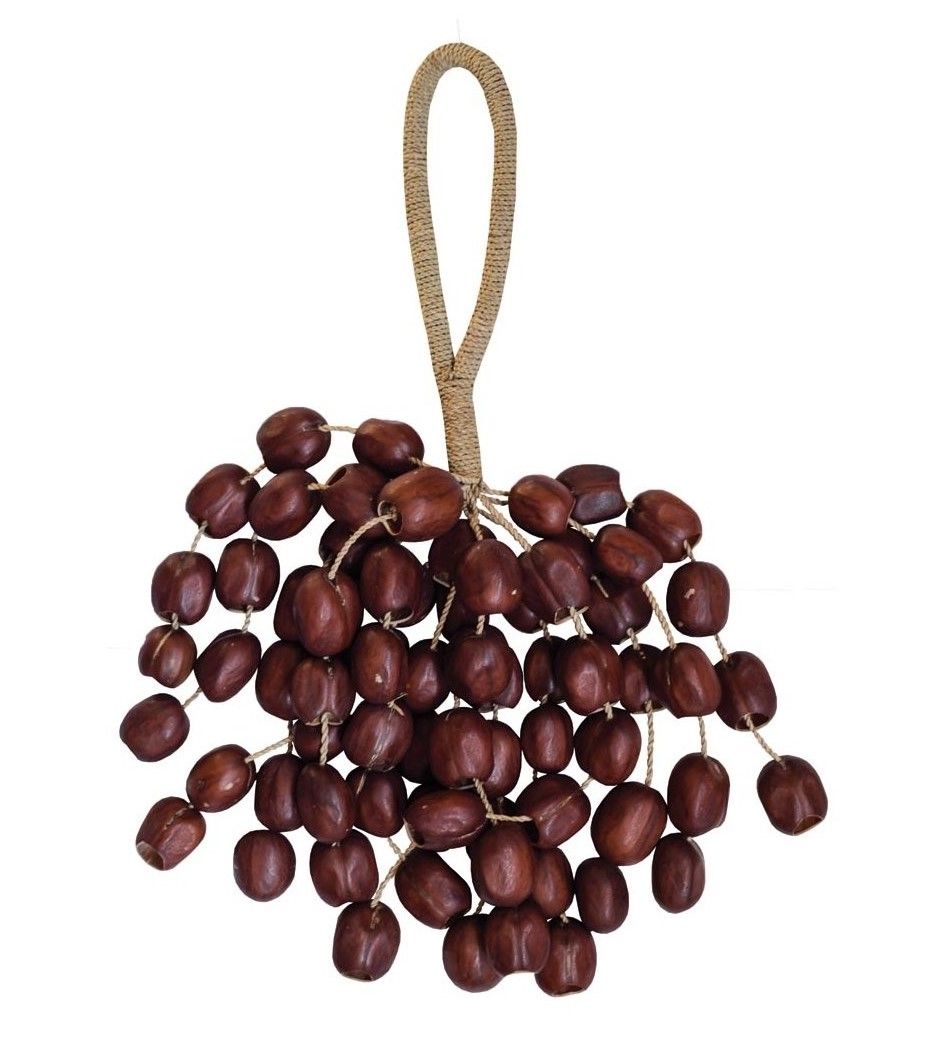 Seedpod rattle XXL with handle - Kemiri (Pala) seeds