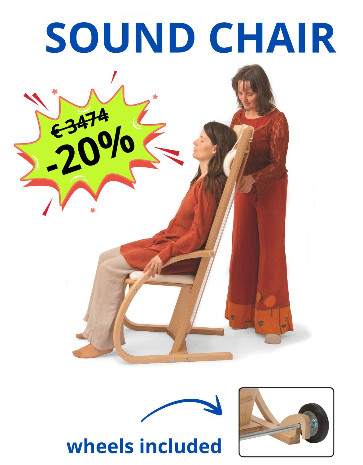 Sound Chair - Monchair - with wheels