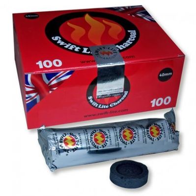 Roll of 10 charcoal tablets 33mm