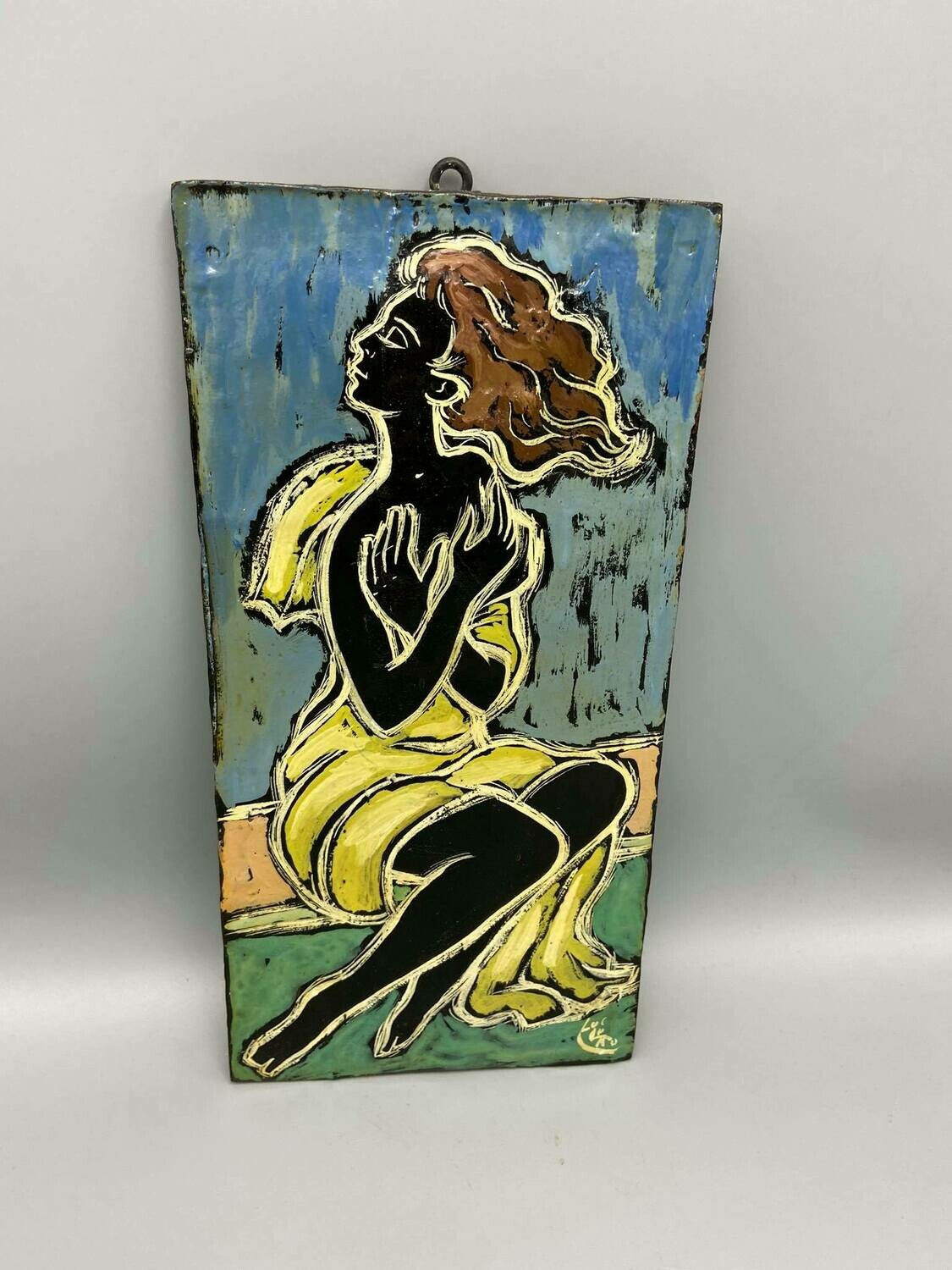 Vintage ceramic wall plate