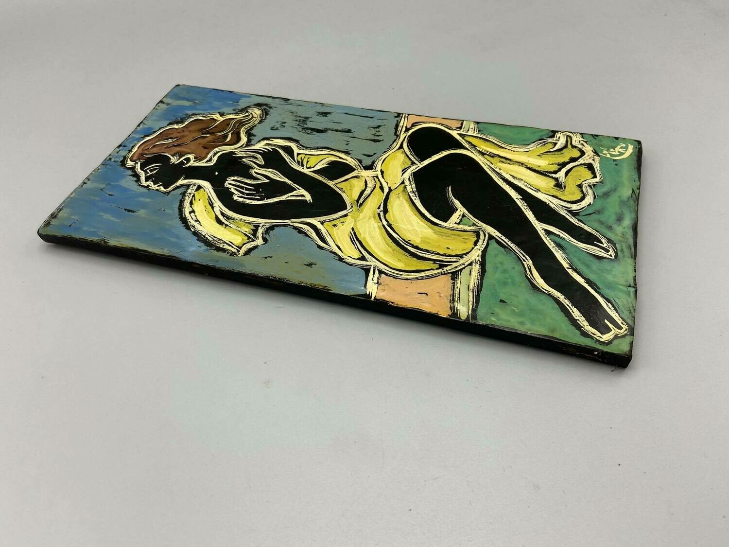 Vintage ceramic wall plate