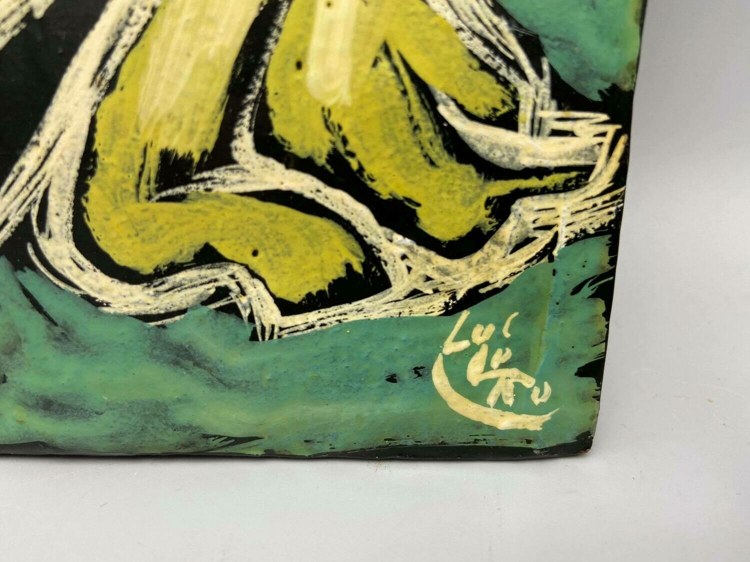 Vintage ceramic wall plate