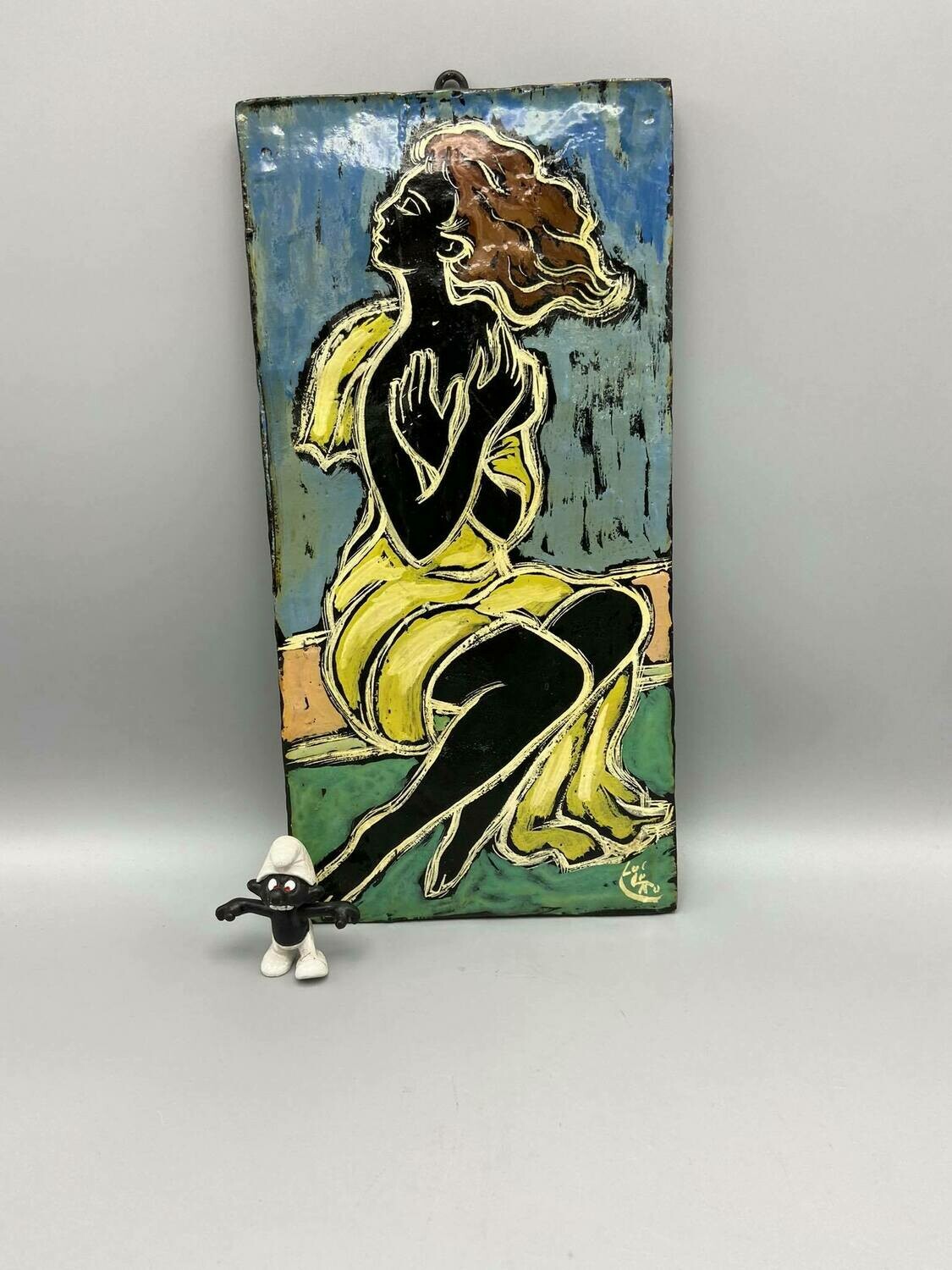Vintage ceramic wall plate