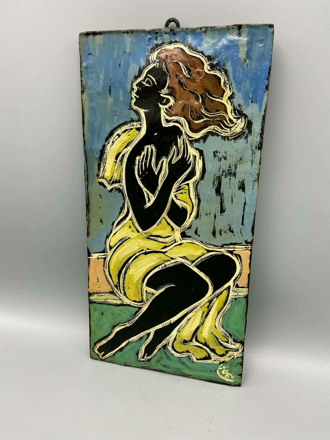 Vintage ceramic wall plate