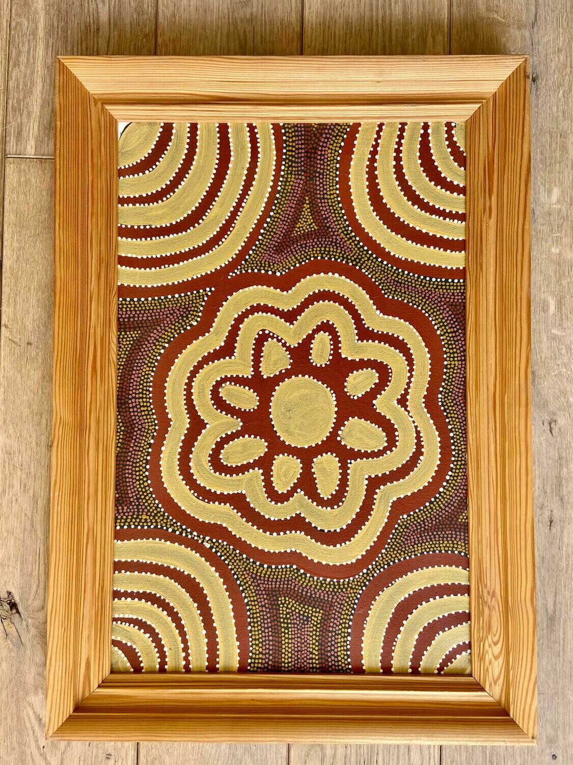 Pair of Aboriginal Dot Paintings ‘Women Ceremony’, 1980s