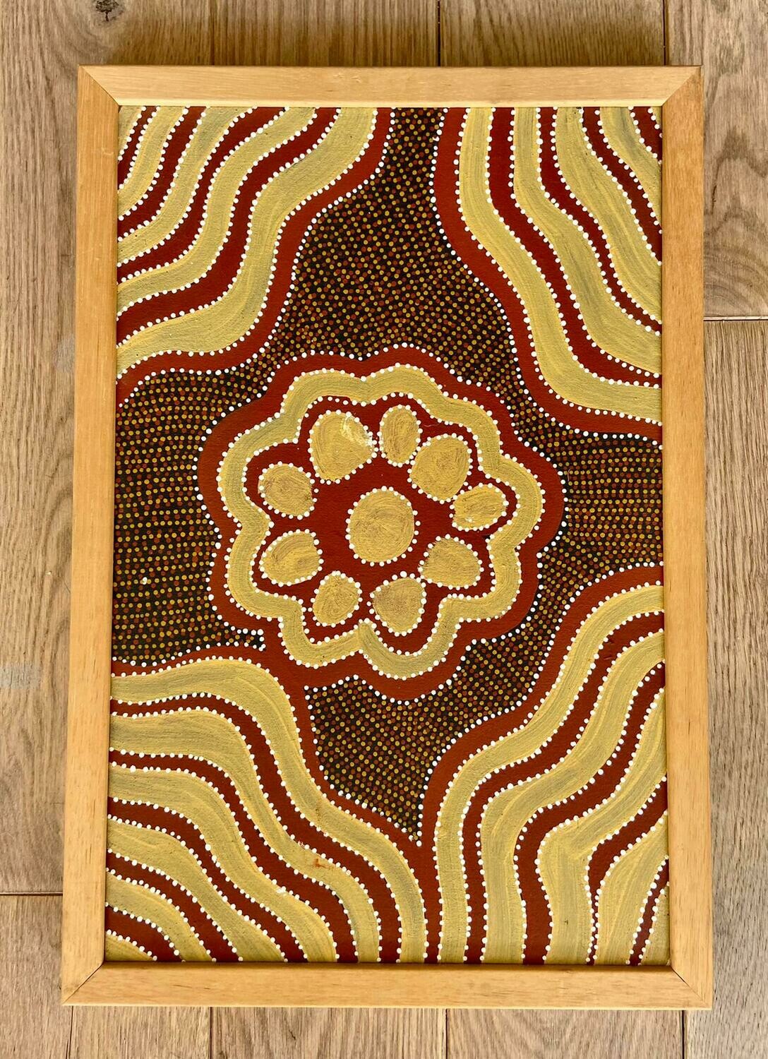 Pair of Aboriginal Dot Paintings ‘Women Ceremony’, 1980s