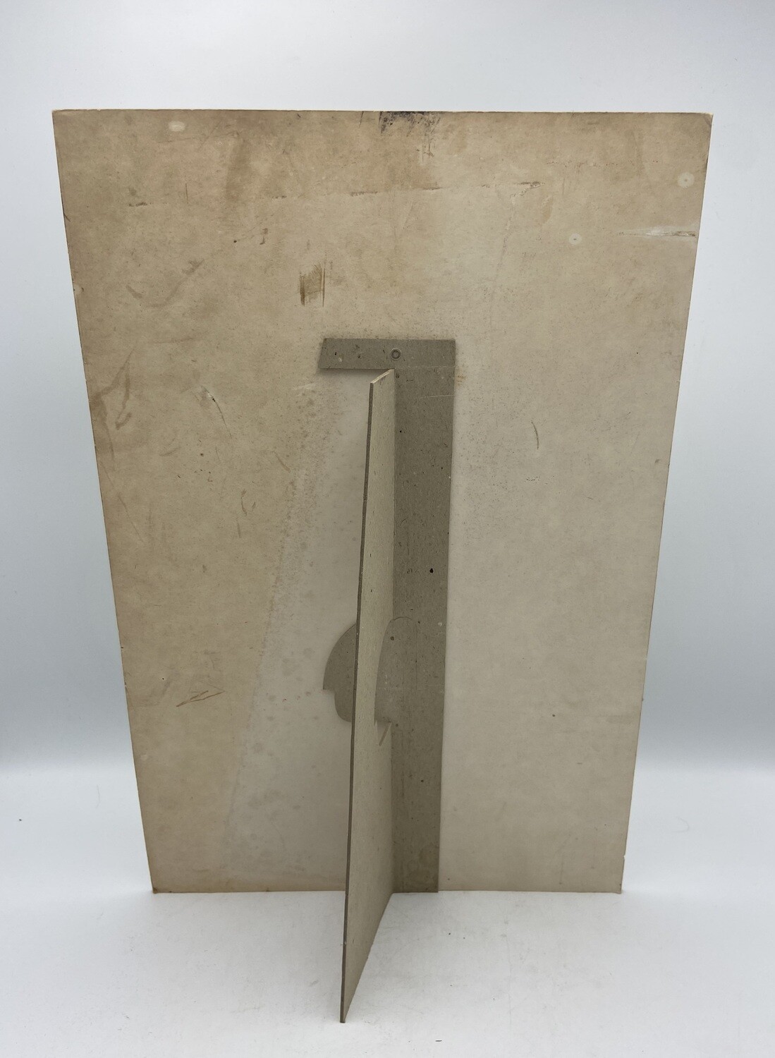 Canadian Pacific Airlines cardboard advertisement.