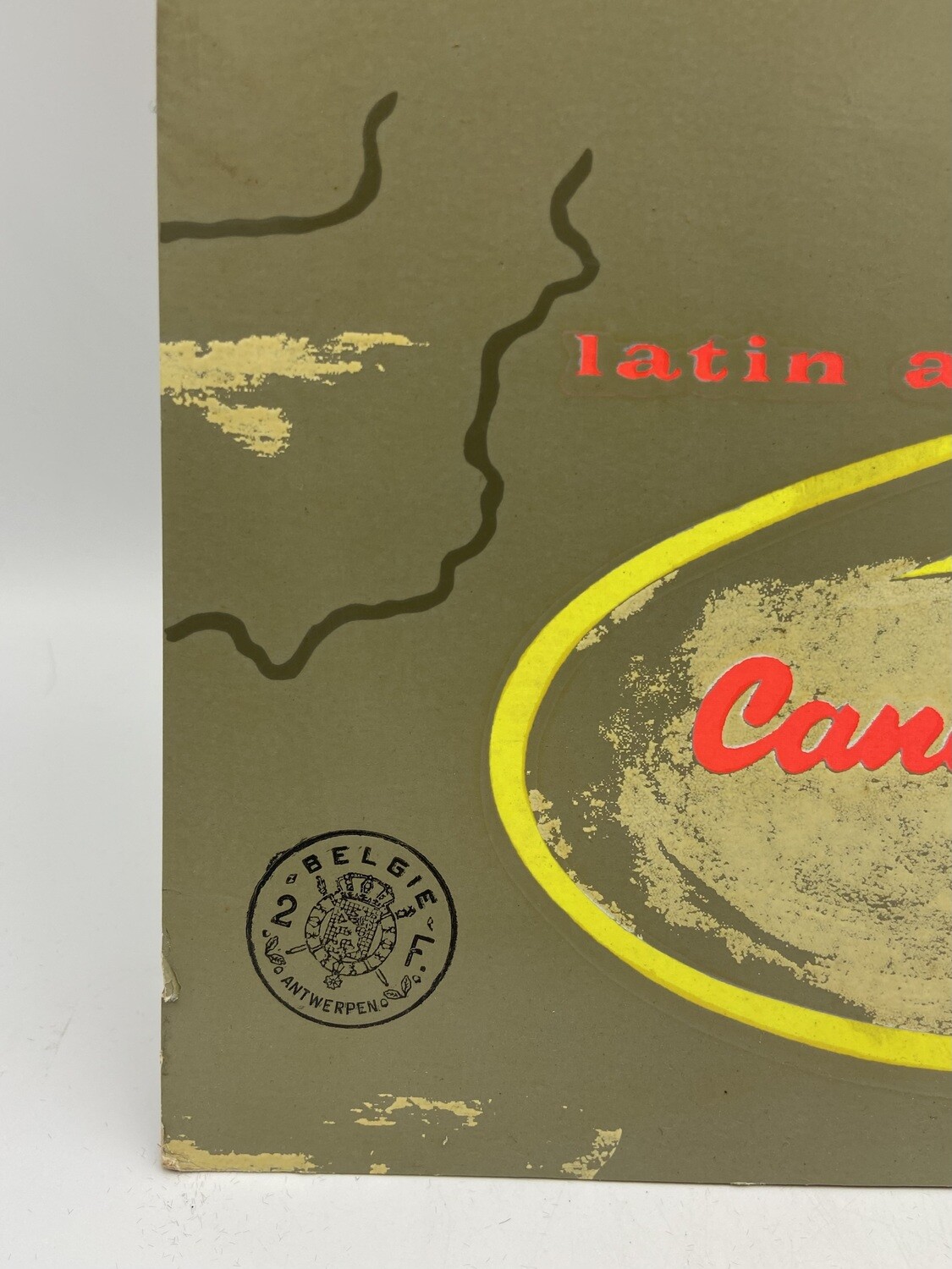 Canadian Pacific Airlines cardboard advertisement.