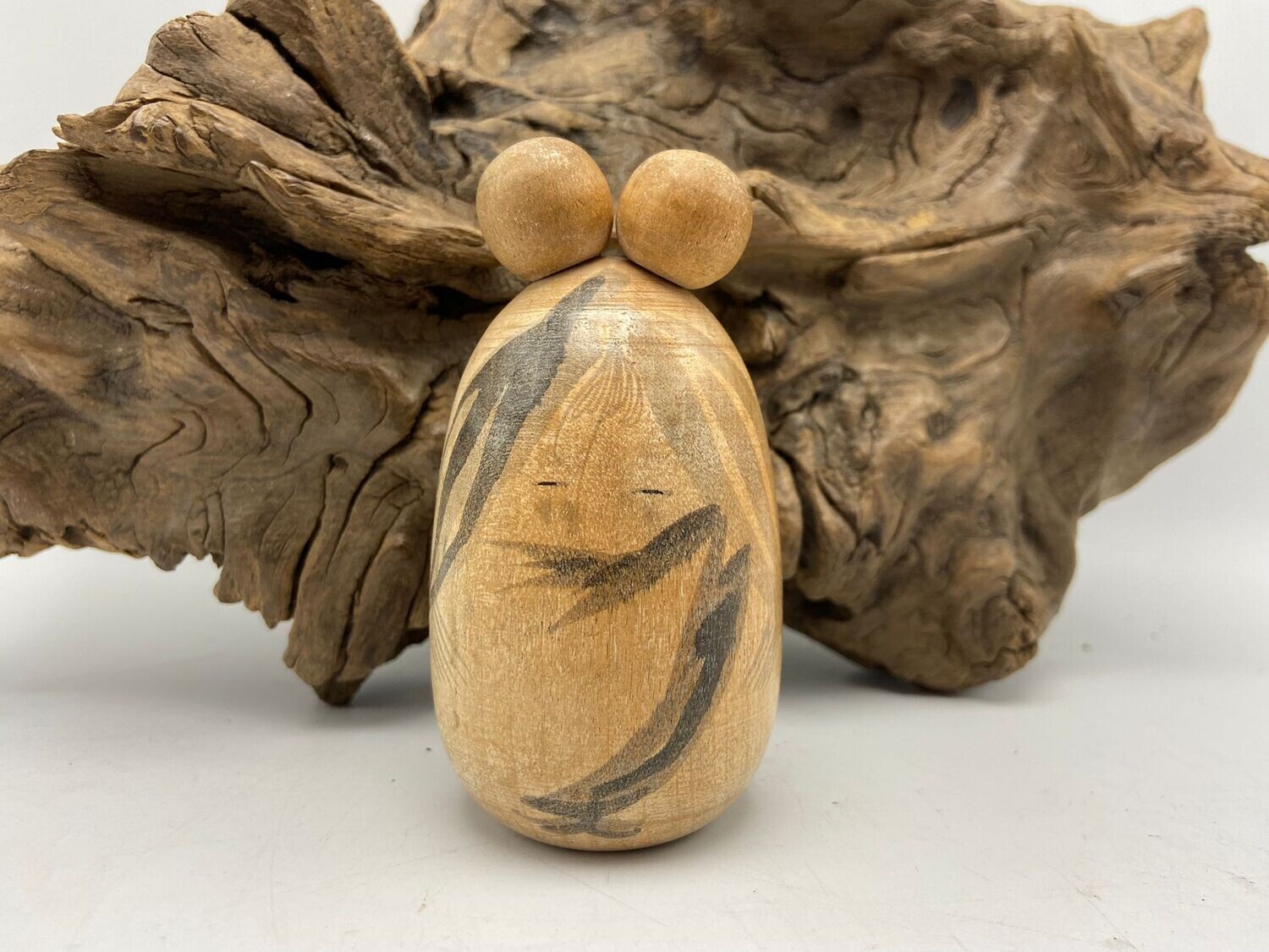 zeldzame set moeder en dochter kokeshi door Chie Tanaka