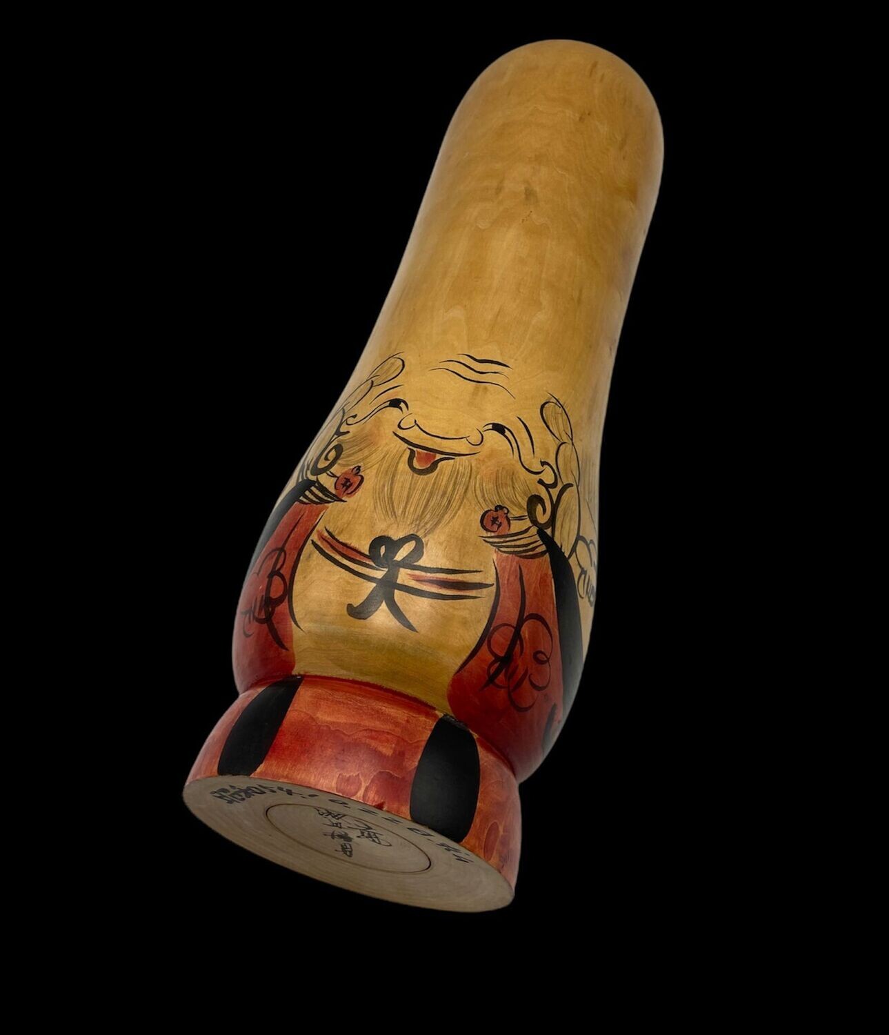 Fukurokuji Geluksgod kokeshi