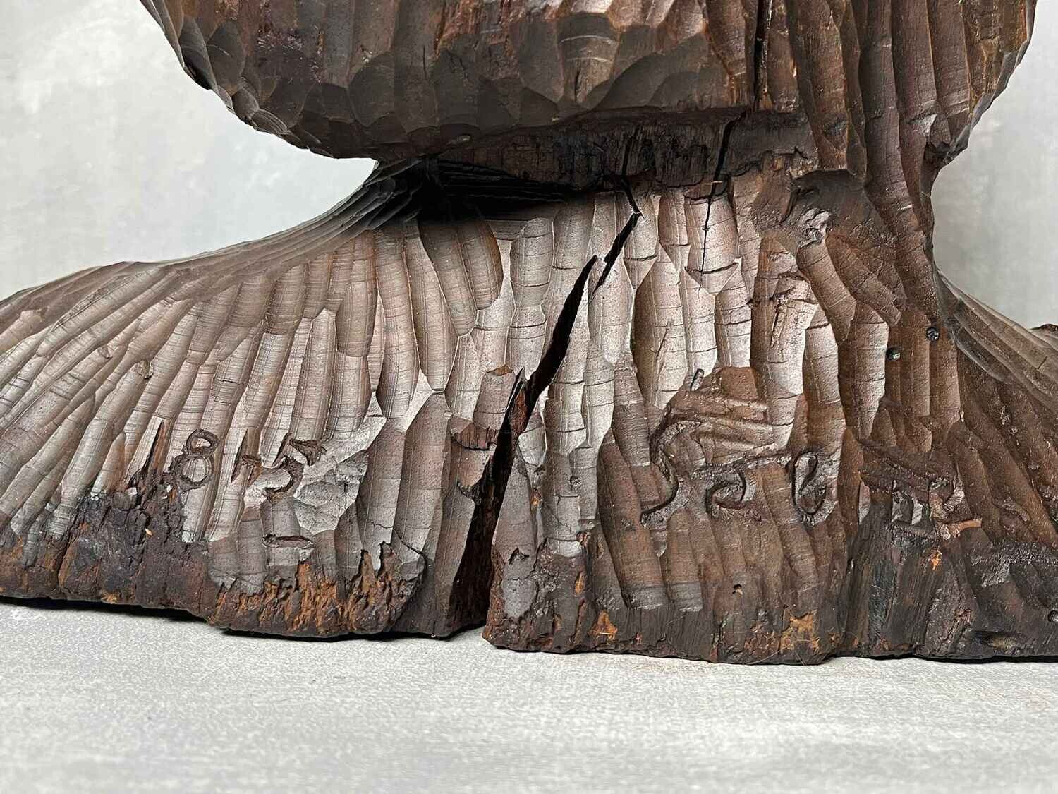 Antieke Buste Houtsnijwerk