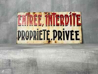 Metal Warning Sign
