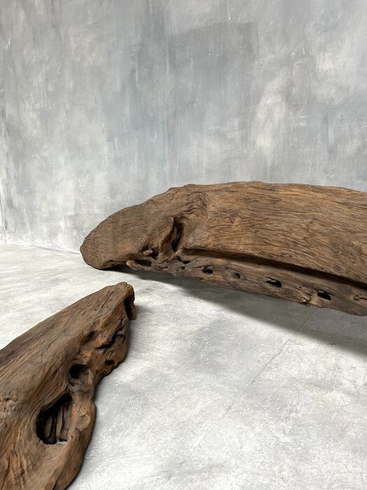 Monumental Japanese Architectural Hinoki Temple Beams, 1700s