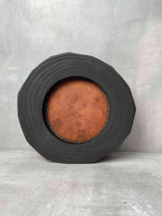 Hibachi vuurpot (mingei-stuk) met box