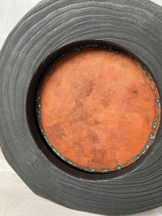 Hibachi vuurpot (mingei-stuk) met box