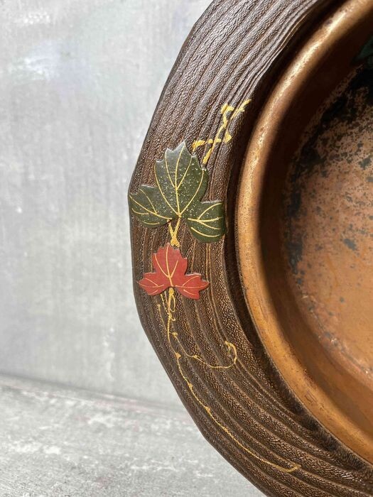 Hibachi vuurpot (mingei-stuk) met box