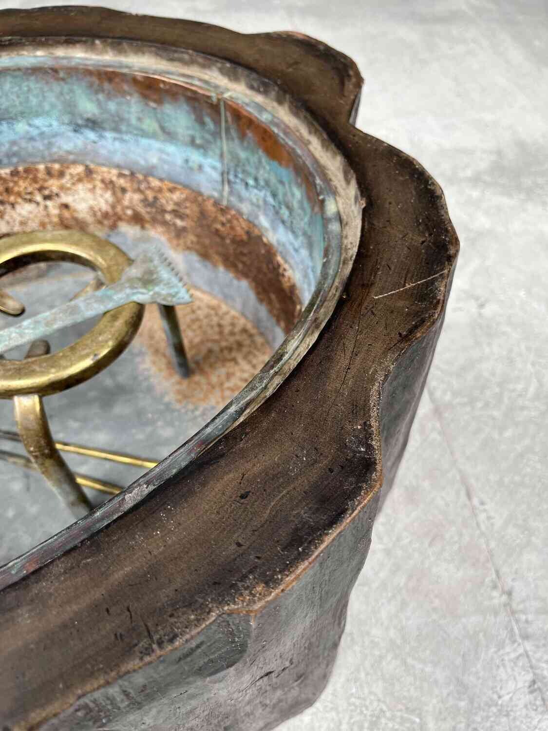 Hibachi - Copper, Wood - Japan - Meiji period (1868-1912)