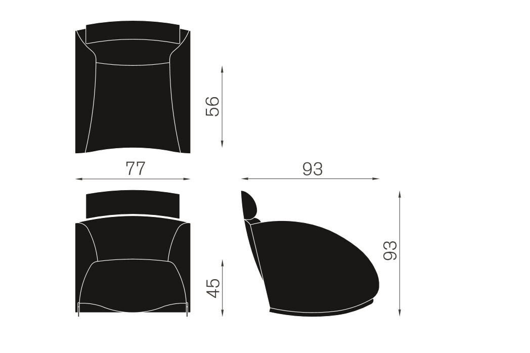 Armchair Mama Cerruti Baleri Ecru Italy 1995