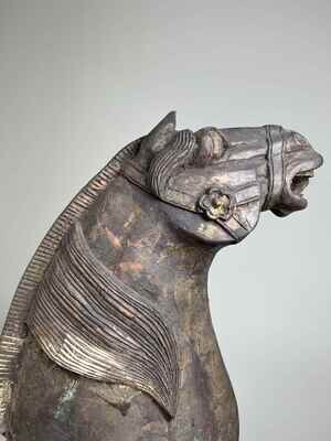 Chinese Tang style wooden horse (1900-1920)