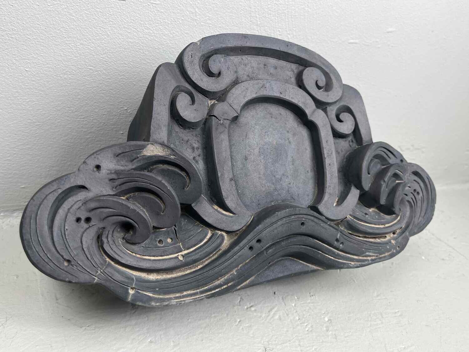 Onikawara Antique Japanese Kawara (瓦) Rooftop Ornament