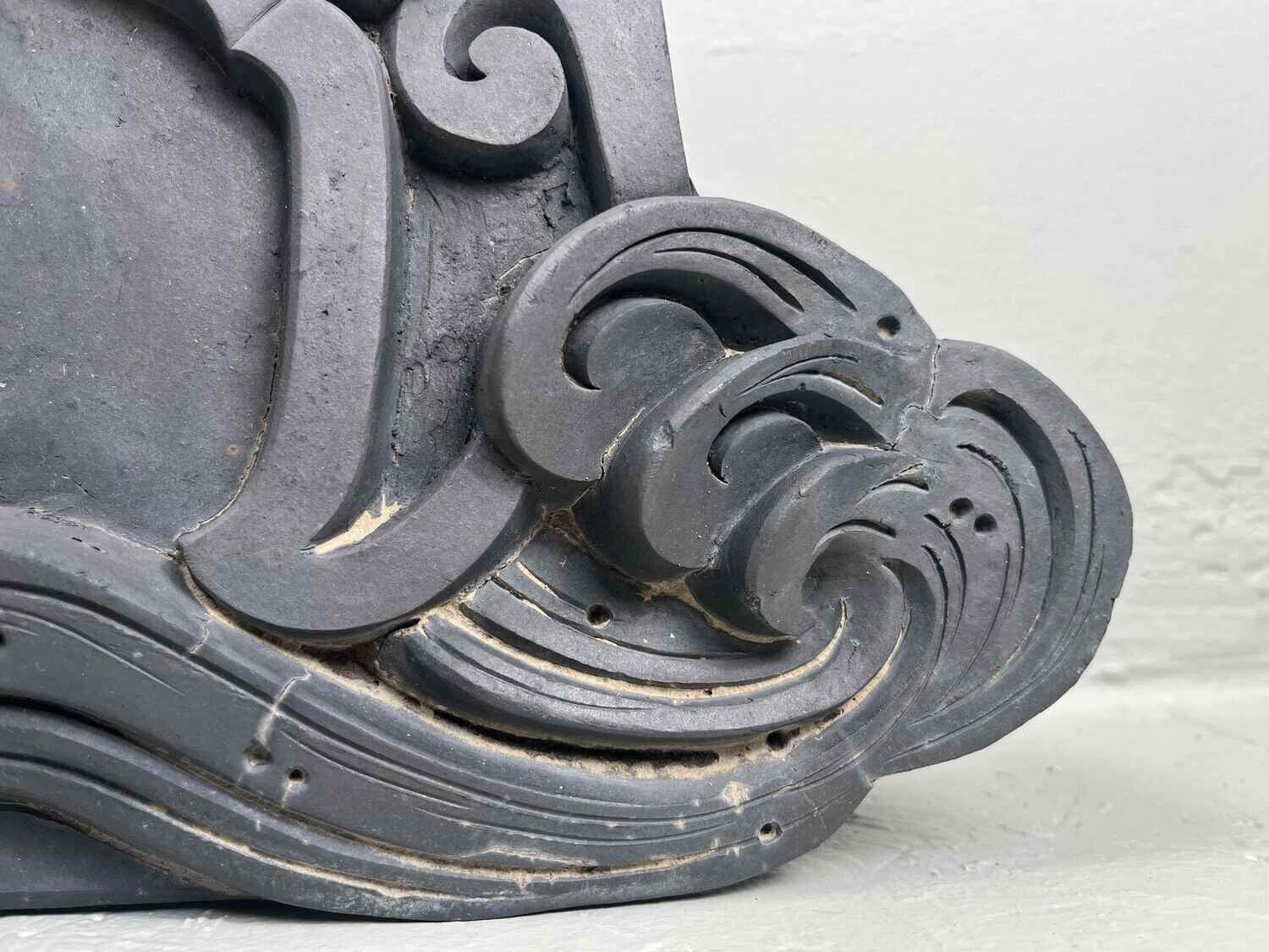 Onikawara Antique Japanese Kawara (瓦) Rooftop Ornament