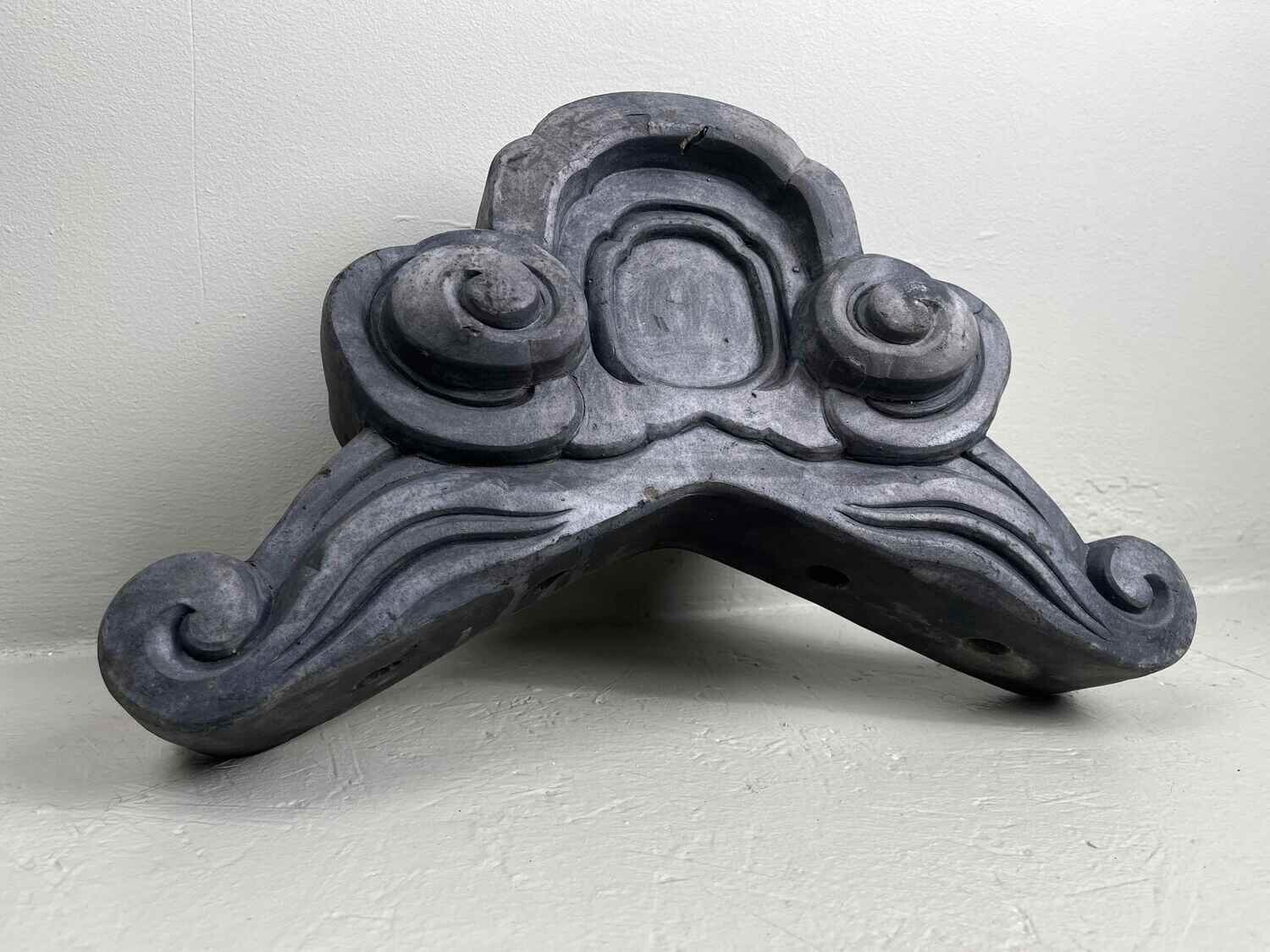 Onikawara Antique Japanese Kawara (瓦) Rooftop Ornament