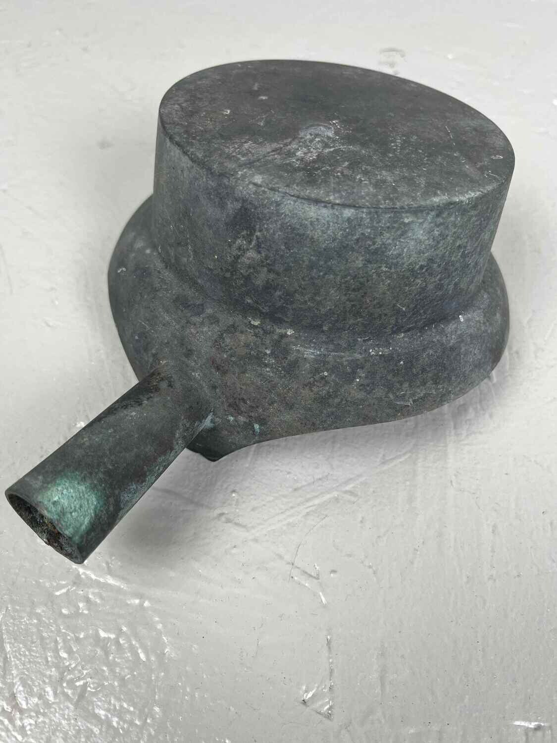 Decoratieve koperen Japans zijde strijkijzer