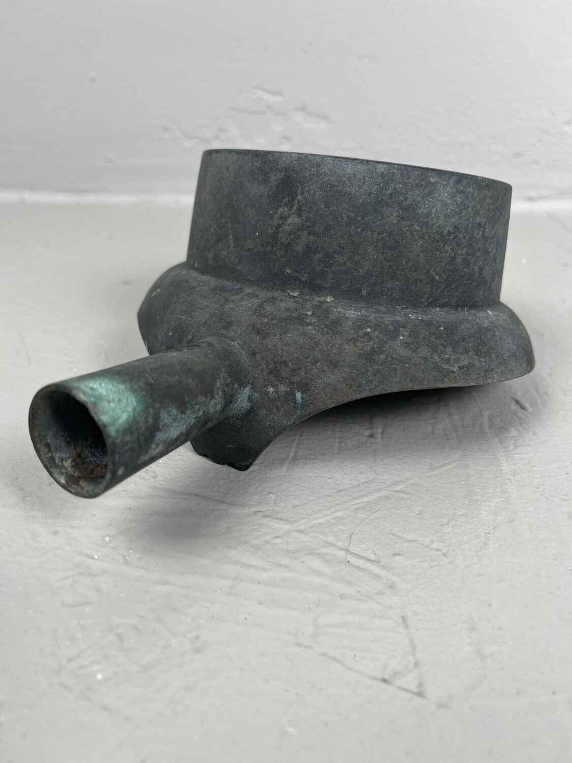 Decoratieve koperen Japans zijde strijkijzer