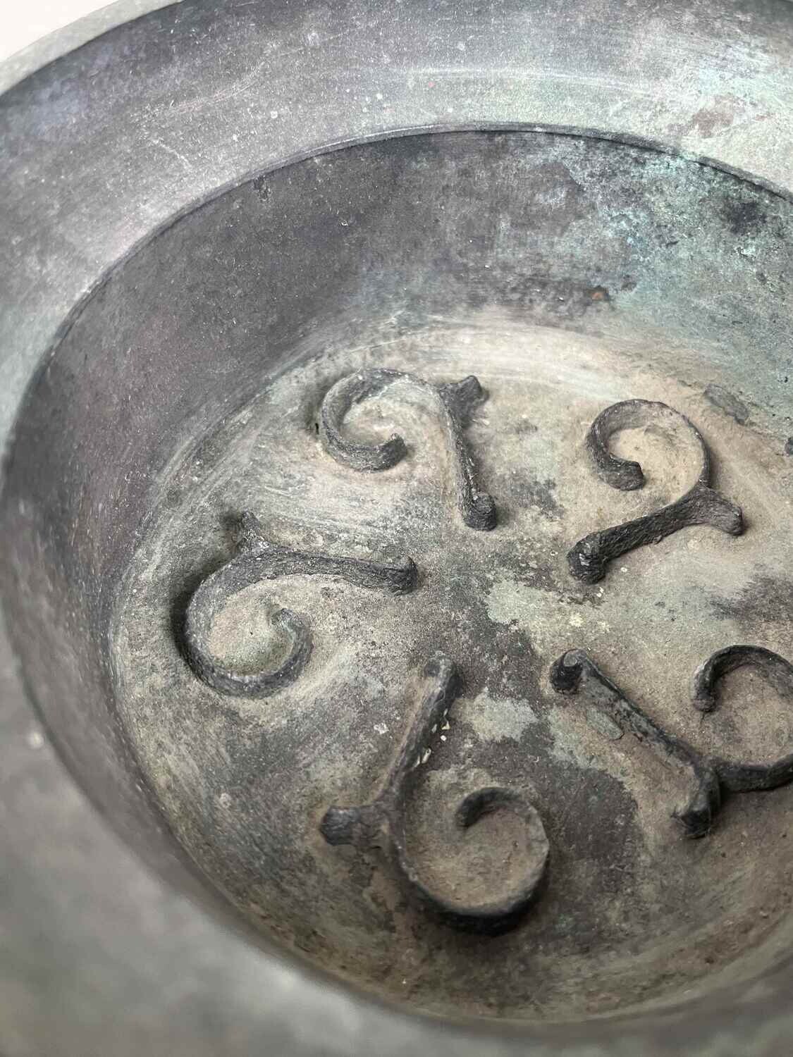 Decoratieve koperen Japans zijde strijkijzer