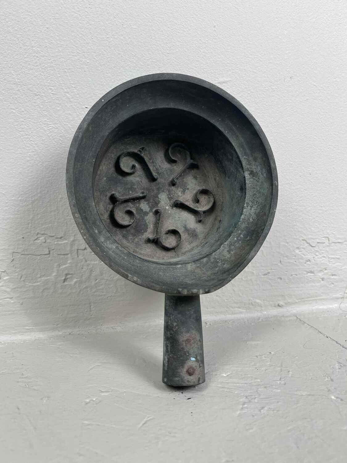 Decoratieve koperen Japans zijde strijkijzer