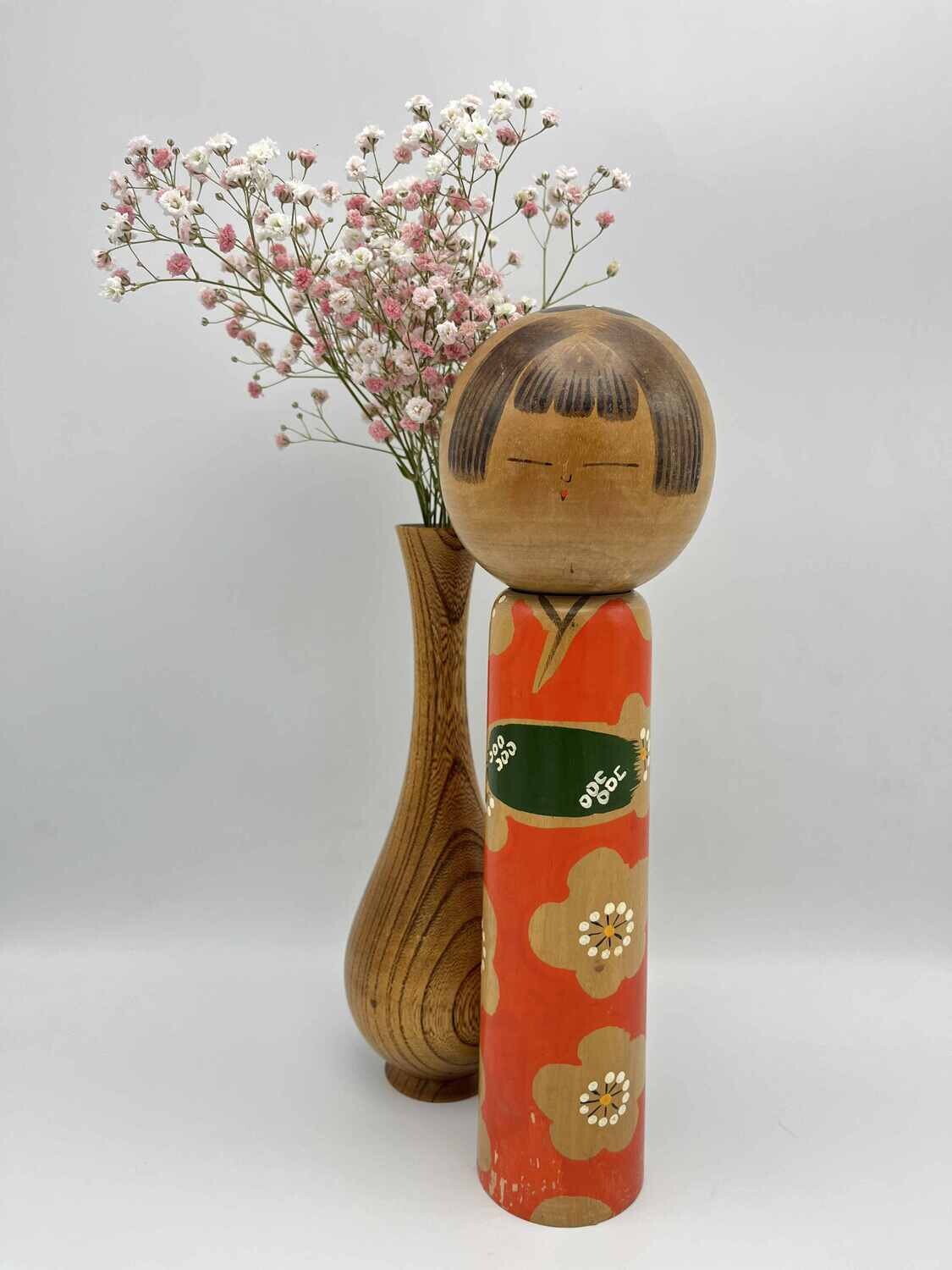 Vintage kokeshi by Kiyohara Takao