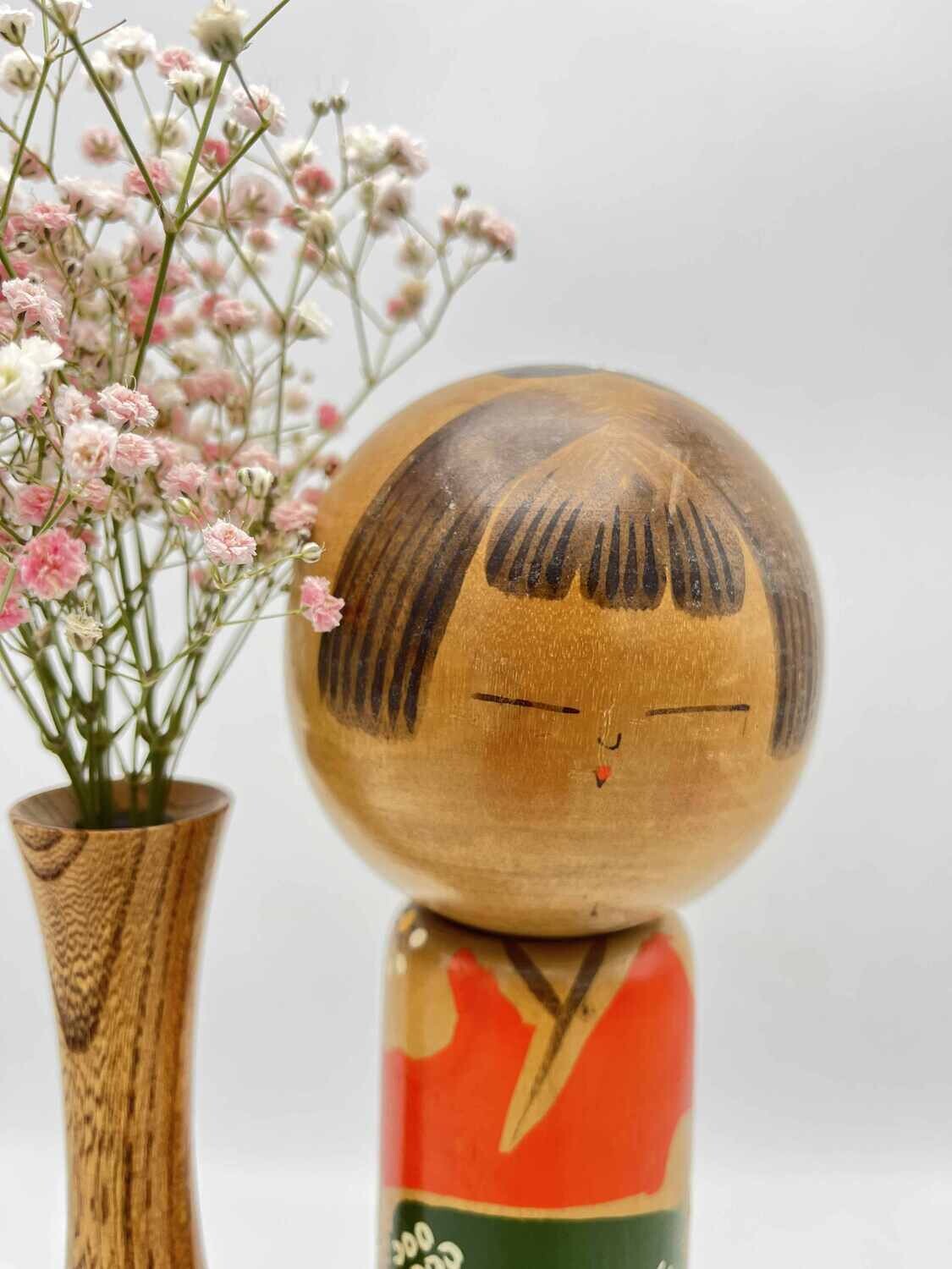 Vintage kokeshi by Kiyohara Takao