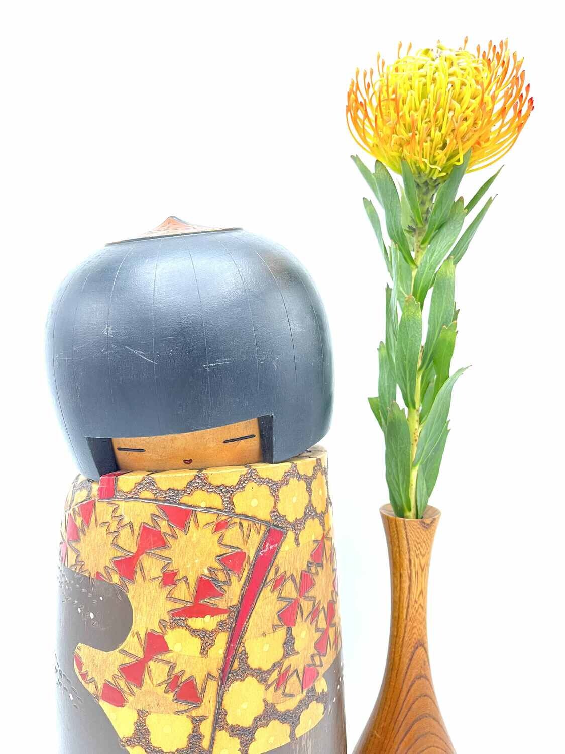 Masterpiece vintage sosaku kokeshi by Inosuka Kobayashi
