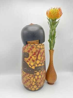 Masterpiece vintage sosaku kokeshi door Inosuke Kobayashi