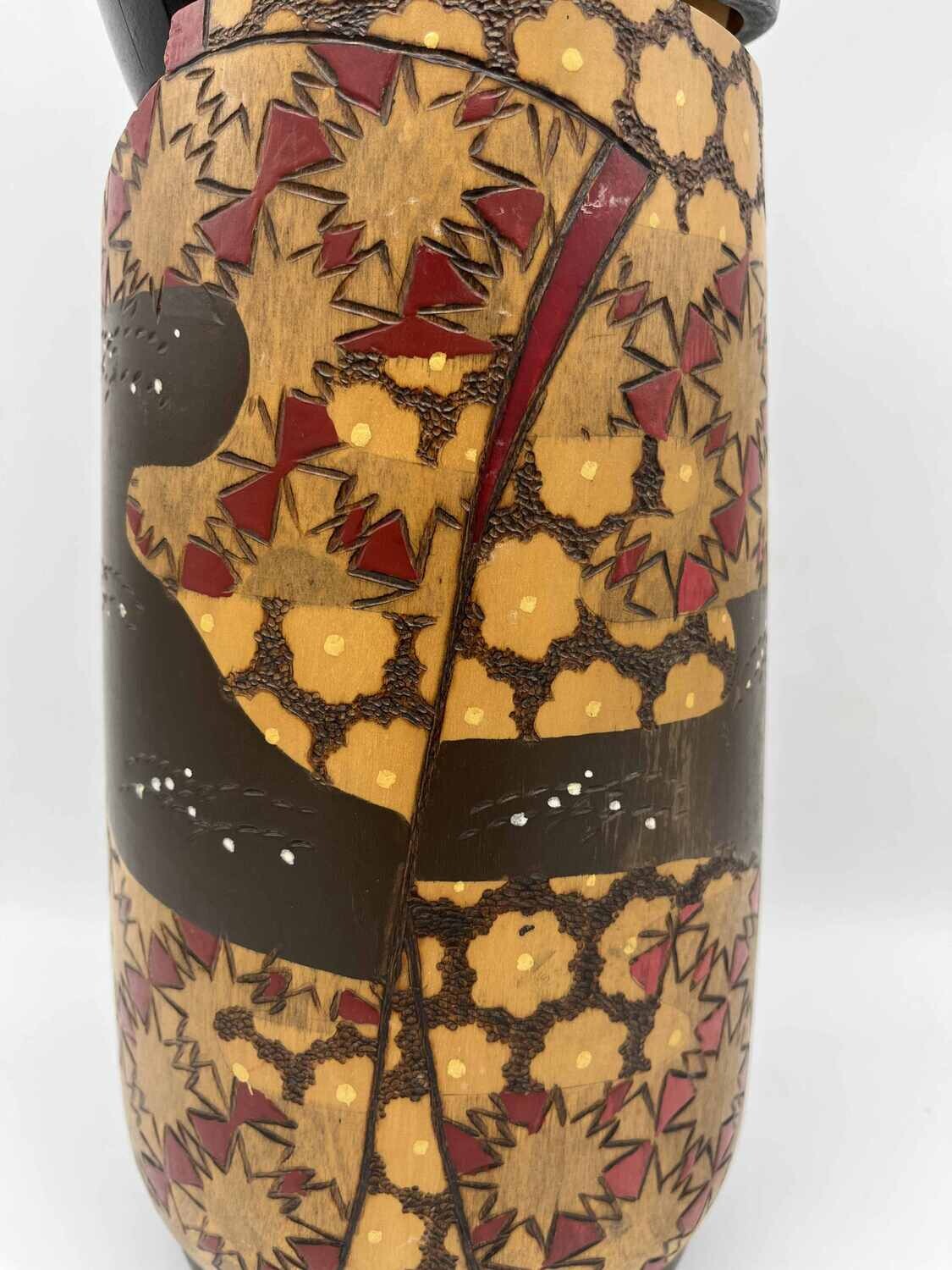 Masterpiece vintage sosaku kokeshi by Inosuka Kobayashi