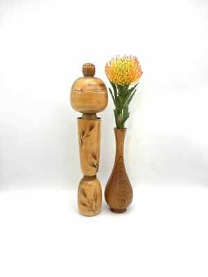 Vintage sosaku kokeshi by Sadao Kishi