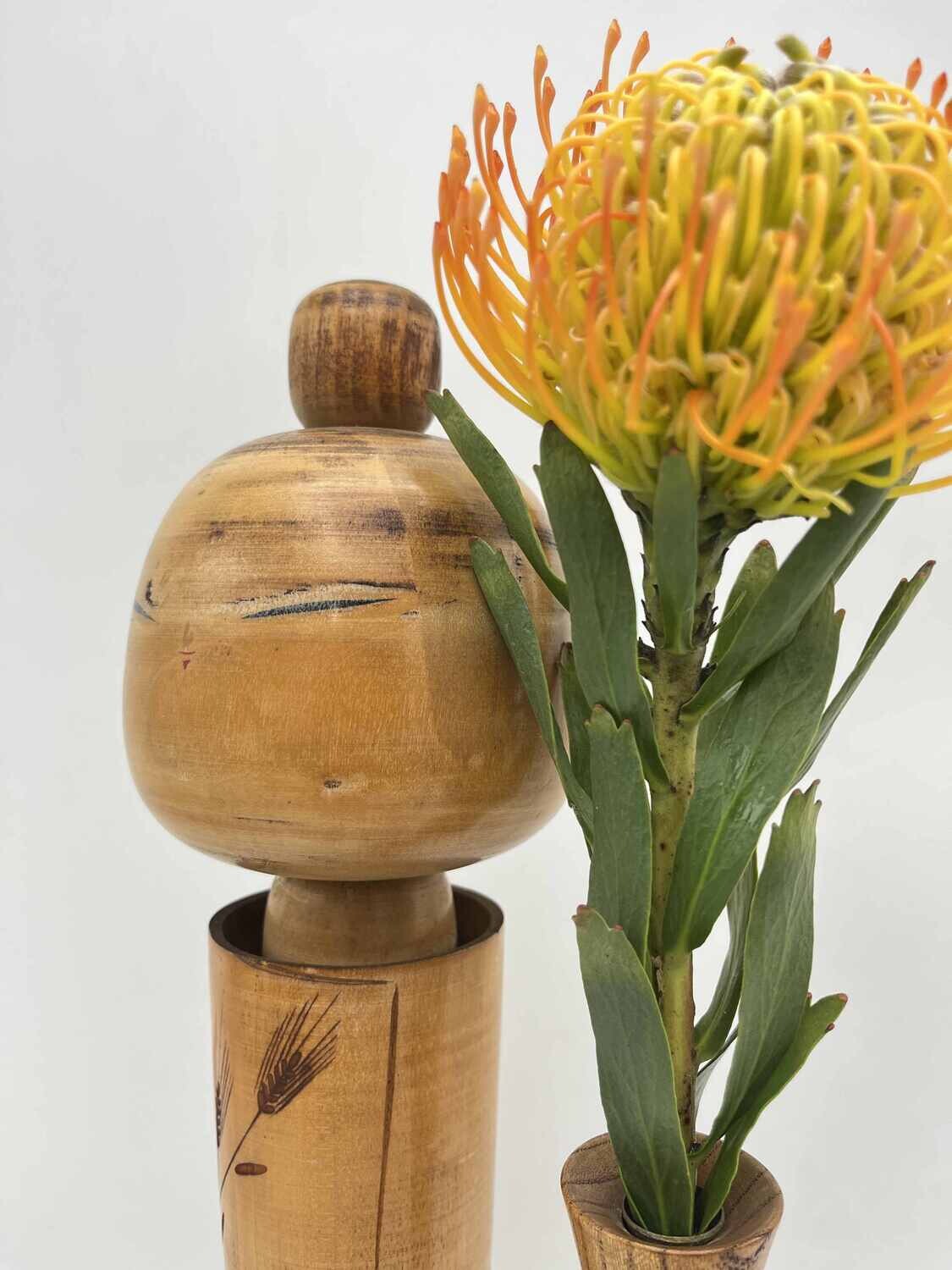 Vintage sosaku kokeshi by Sadao Kishi