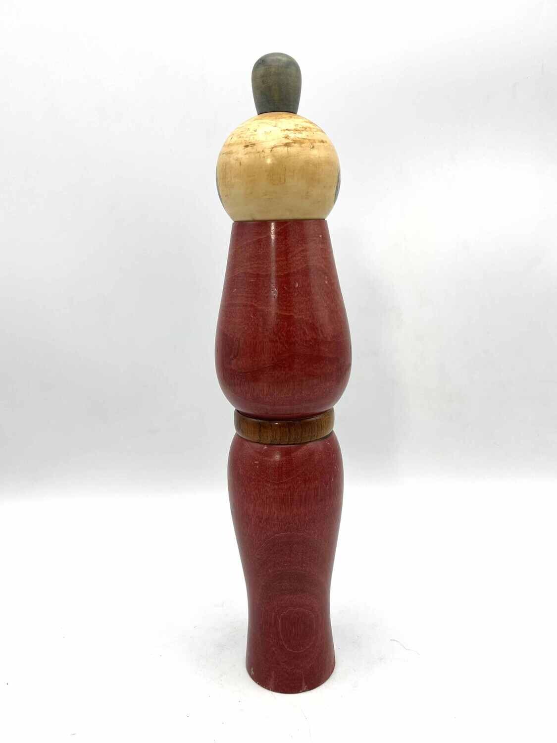 Vintage sosaku kokeshi door Ryazu Tsujita